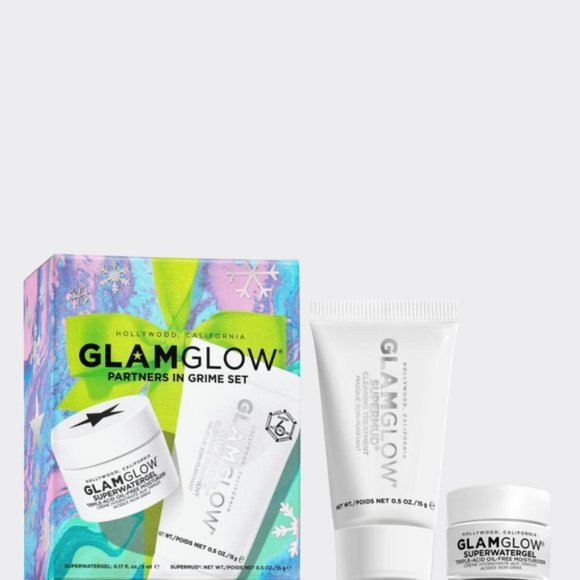 GLAMGLOW Partners In Grime Set NIB - Picture 2 of 3
